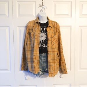 Mustard Yellow flannel